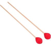 Marimba Mallets, MPMBAVJB 1 Pair Medium Hard Yarn With Beech Handle Medium Hard for Percussionist Marimba or xylophone Playing for school for band class or beginner