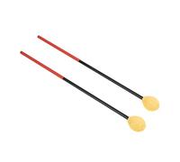 Marimba Mallets, Percussion Mallets with Carbon Fiber Shaft and Cotton Thread Wrap, Medium Hard Round Head for Clear Tone on Bass Percussion Instruments (Yellow Head)