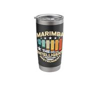 Marimba The Intelligent Persons Retro Percussion Marimba Stainless Steel Insulated Tumbler