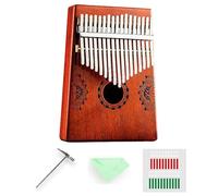 marimba Thumb Piano,17 Keys Portable Marimbas Finger Piano With Tune Hammer And Study Instruction, Gifts for Kids And Adults Beginners