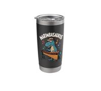 Marimbasaurus Dinosaur Musician Vibraphonist Trex Marimba Stainless Steel Insulated Tumbler