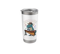 Marimbasaurus Dinosaur Musician Vibraphonist Trex Marimba Stainless Steel Insulated Tumbler