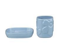 Marimekko Unikko bathroom set 2 pieces Blue