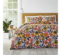 Marimekko Duvet Cover Set, Cotton, Pink, Queen
