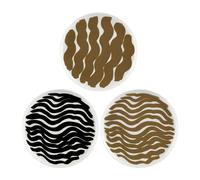 Marimekko Hyräily plate 20 cm 3 pack White-brown-black