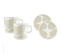 Marimekko - Iso Unikko Breakfast Set 4 Pieces - White