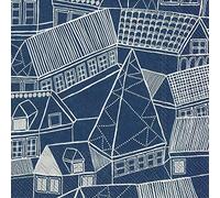 Marimekko KUJIILA Blue Silver - IHR Paper Table Lunch Napkins 33 cm Square 3 ply 20 in a Pack