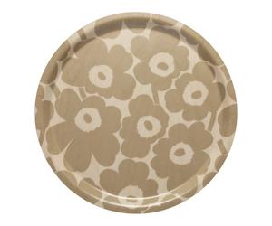 Marimekko Mini Unikko tray Light brown-beige