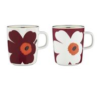 Marimekko - Oiva Juhla Unikko Mug 25 cl 2-pack - White