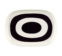 Marimekko Oiva / Melooni Serving Platter 60s retro serving dish black and white monotone simple groovy natural 1960s arts and crafts