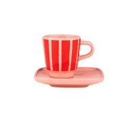 Marimekko - Oiva / Piccolo Espresso Cup, Orange Red - Salmon Red