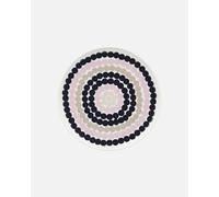 MARIMEKKO Oiva Räsymatto Dinner Plate (Beige and Pink) - Iconic Stoneware to Refine Your Kitchen Décor - Stylish Porcelain Dinner Plates to Elevate Your Dining Experience (8-inch)