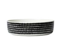 Marimekko Oiva Räsymatto serving bowl 3 L White-black