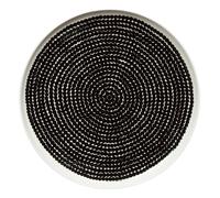 Marimekko Oiva Rasymatto Plate 25cm - WHT/BLK