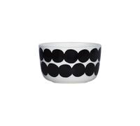 Marimekko - Oiva/Siirtolapuutarha - Bowl - White/Black - Diameter 9.5 x Height 6 cm - 2.5 dl