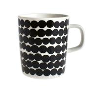 Marimekko Räsymatto mug 25 lack and white