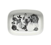 Marimekko Oiva Siirtolapuutarha serving bowl White-black