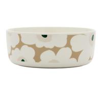 Marimekko - Oiva/Unikko Bowl 150 ark Green / Light Sand - Dark Green