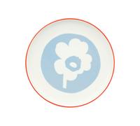 Marimekko Unikko plate 20 cm White-light blue-orange red