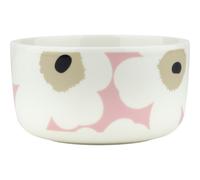 Marimekko - Oiva/Unikko Bowl 50 cl, Pink / Sand - Pink
