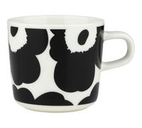 Marimekko - Oiva/Unikko Cup 20 cl, Black / White - Black