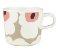Marimekko - Oiva/Unikko Cup 20 cl, Powder / Clay / Dark Wine - Powder