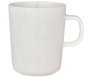Marimekko - Oiva/Unikko Mug 25 cl, White - White