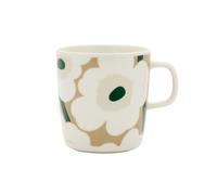 Marimekko - Oiva/Unikko Mug 40 ark Green / Light Sand - Dark Green