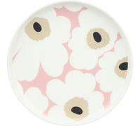 Marimekko - Oiva/Unikko Plate Ø20 cm, Pink / Sand - Pink