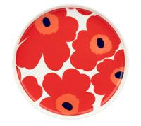 Marimekko - Oiva/Unikko Plate Ø20 cm, Red - White