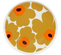 Marimekko - Oiva/Unikko Plate Ø20 cm, White / Caramel - White