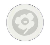 Marimekko Oiva Unikko plate Ø25 cm White-light grey-cobalt