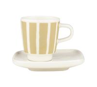 Marimekko Piccolo espresso cup with saucer White-sand, 5 cl