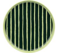 Marimekko - Piccolo Plate 20 cm, Pear / Dark Green - Dark Green