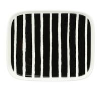 Marimekko - Piccolo Side Plate 12x15 cm, Black / White - Black
