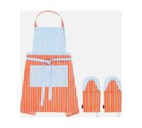 Marimekko Piccolo textile set 3 pieces White-tomato red-light blue
