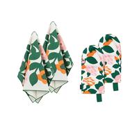 Marimekko Pieni Green Green textile set, 4 pieces Green-orange