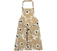 Marimekko - Pieni Unikko Apron, Beige / Off-white / Dark Blue - Beige
