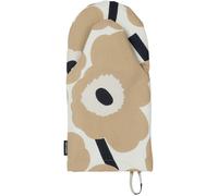 Marimekko - Pieni Unikko Oven Glove, Beige / Off-white / Dark Blue - Beige