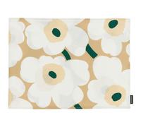 Marimekko - Pieni Unikko Placemat 35x40 cm, Sand / Emerald - Sand