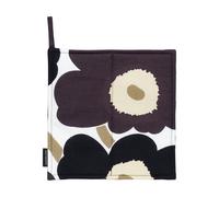 Marimekko Pieni Unikko pot holder 21,5x21,5 cm White-dark grey-beige