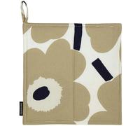 Marimekko - Pieni Unikko Pot Holder, Beige/Dark Blue - Beige