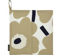 Marimekko - Pieni Unikko Pot Holder, Beige / Off-white / Dark Blue - Beige