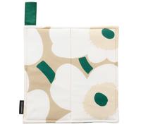 Marimekko - Pieni Unikko Pot Holder, Sand / Emerald - Sand