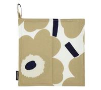 MARIMEKKO Pieni Unikko Pot Holder with Hanging Loop - Refine Your Kitchen Décor with Our Floral Pot Holders - Beige Pot Holders for Kitchen & Oven (8" L x 8" W)