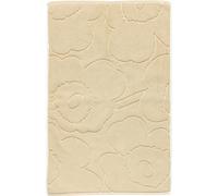 Marimekko - Piirto Unikko Bath Mat 50x80 cm, Straw / Off-white - Off-White