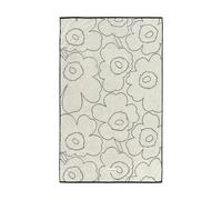 Marimekko Piirto Unikko bath towel 100x160 cm Ivory-black