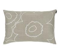 Marimekko - Piirto Unikko Cushion Cover, 40x60 cm Sand/White - White