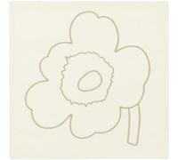 Marimekko - Piirto Unikko Napkin 43x43 cm 3-pack, Off-white / Straw - Off-White