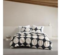 Marimekko - Queen Duvet Cover Set, Organic Cotton Bedding with Matching Shams, Bold & Modern Home Decor, GOTS Certified (Kivet Grey, Queen)